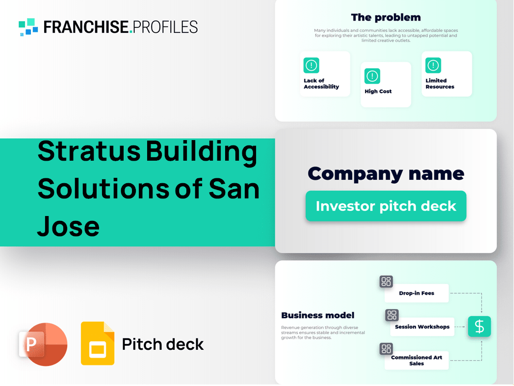 Stratus Building Solutions of San Jose Franchise Pitch Deck Template