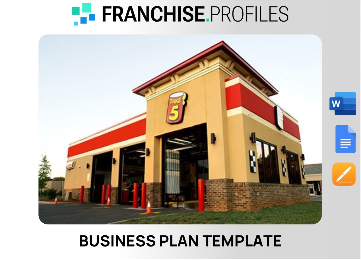 Take 5 Franchise Business Plan Template