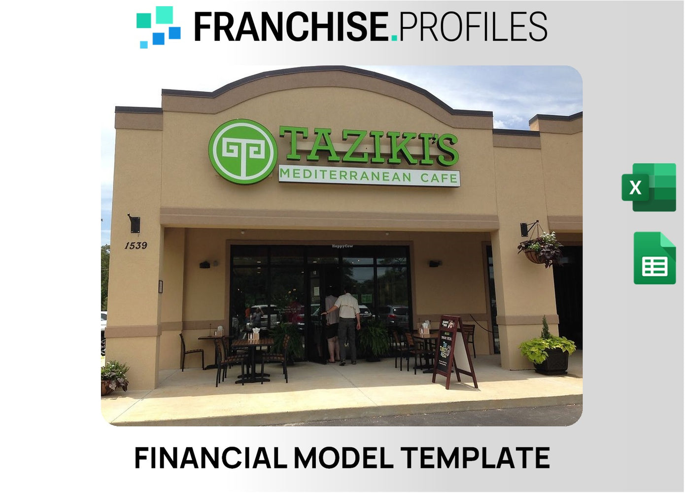 Taziki's Mediterranean Cafe Franchise Financial Model Template