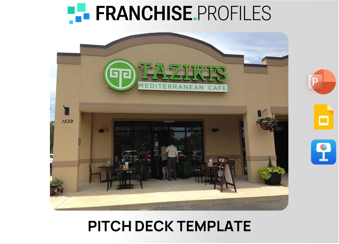 Taziki's Mediterranean Cafe Franchise Pitch Deck Template