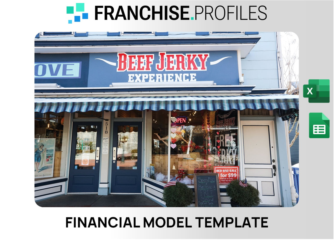 The Beef Jerky Experience Franchise Financial Model Template