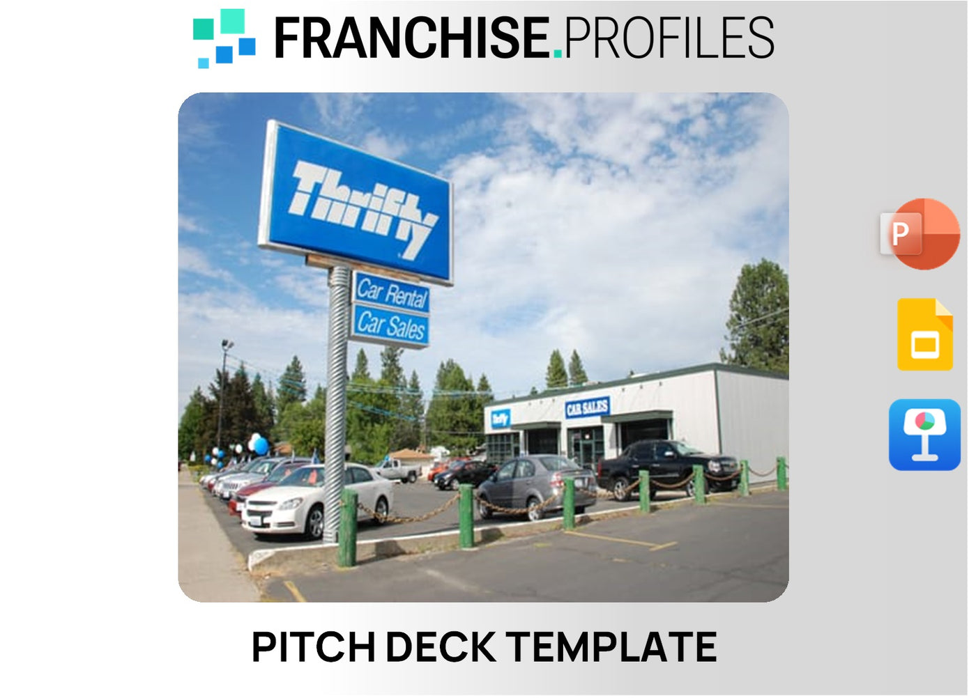 Thrifty Car Rental Franchise Pitch Deck Template