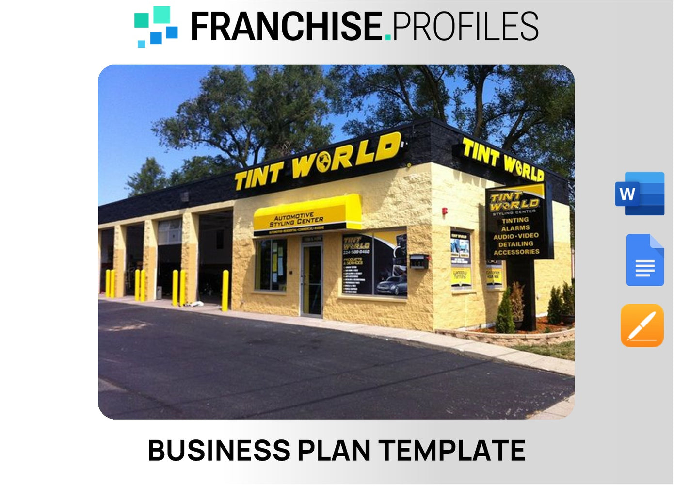 Tint World Franchise Business Plan Template