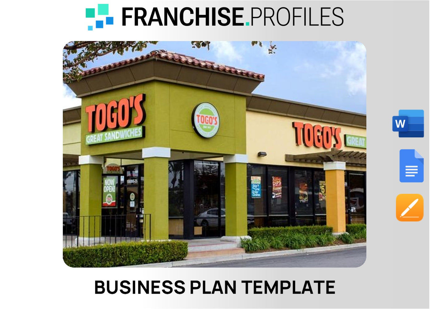 Togo's Franchise Business Plan Template