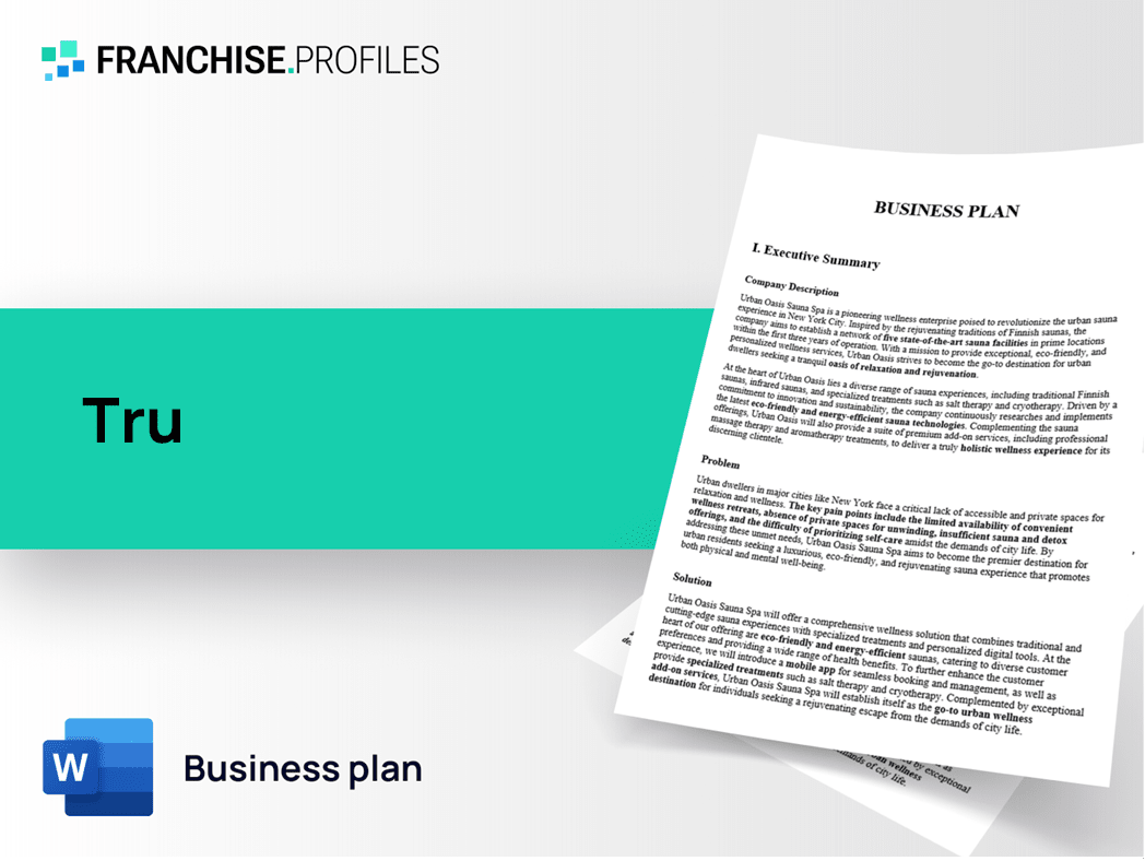 Tru Franchise Business Plan Template