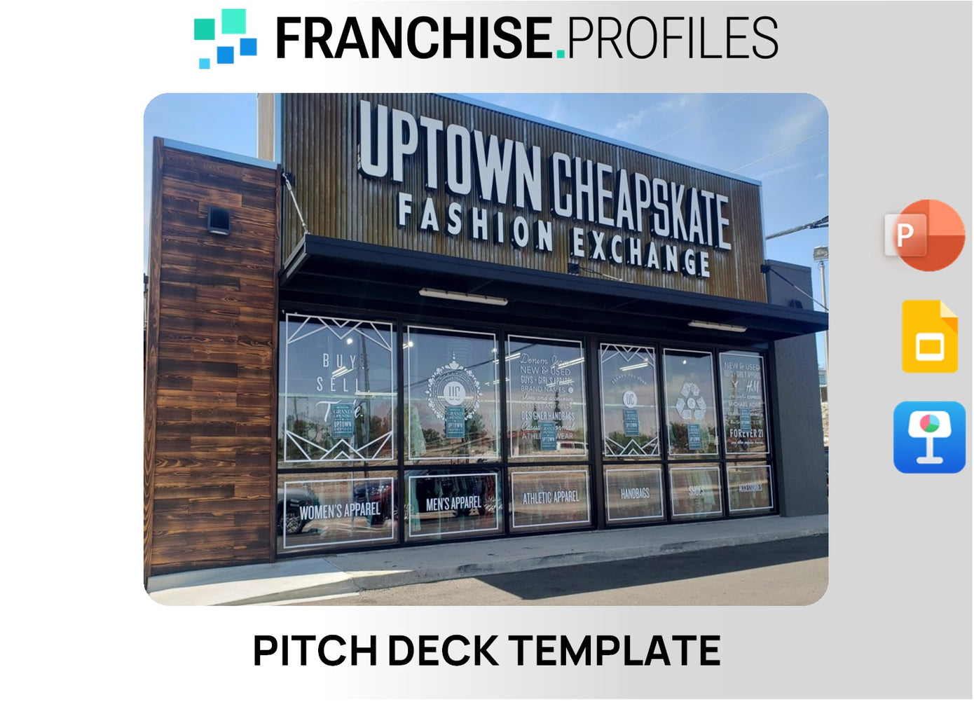 Uptown Cheapskate Franchise Pitch Deck Template