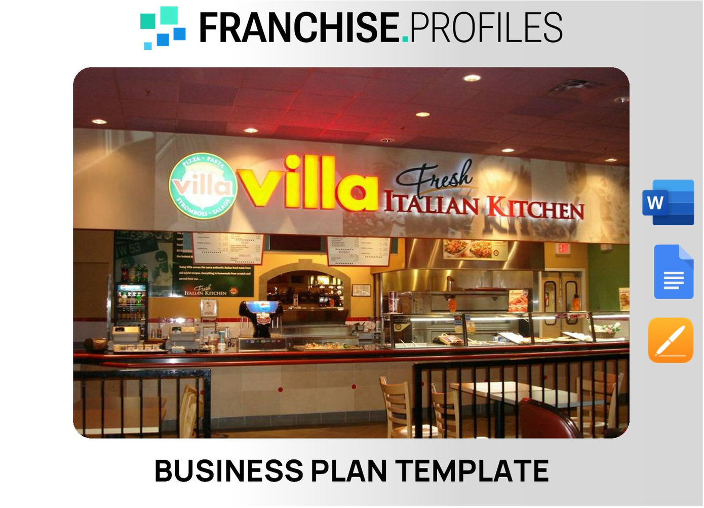 Villa Pizza Franchise Business Plan Template