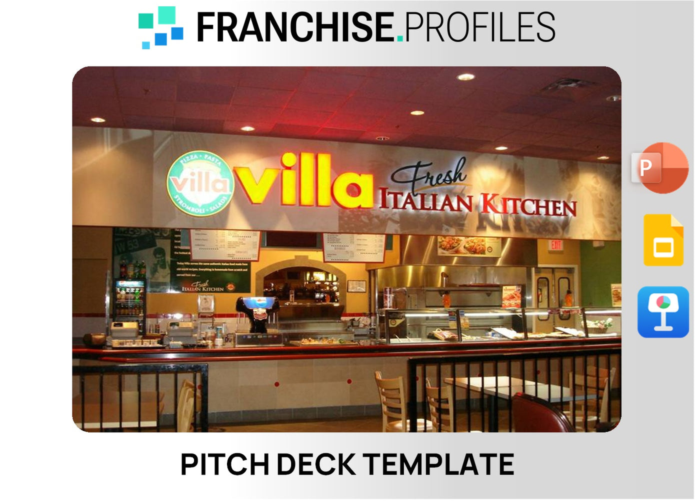 Villa Pizza Franchise Pitch Deck Template