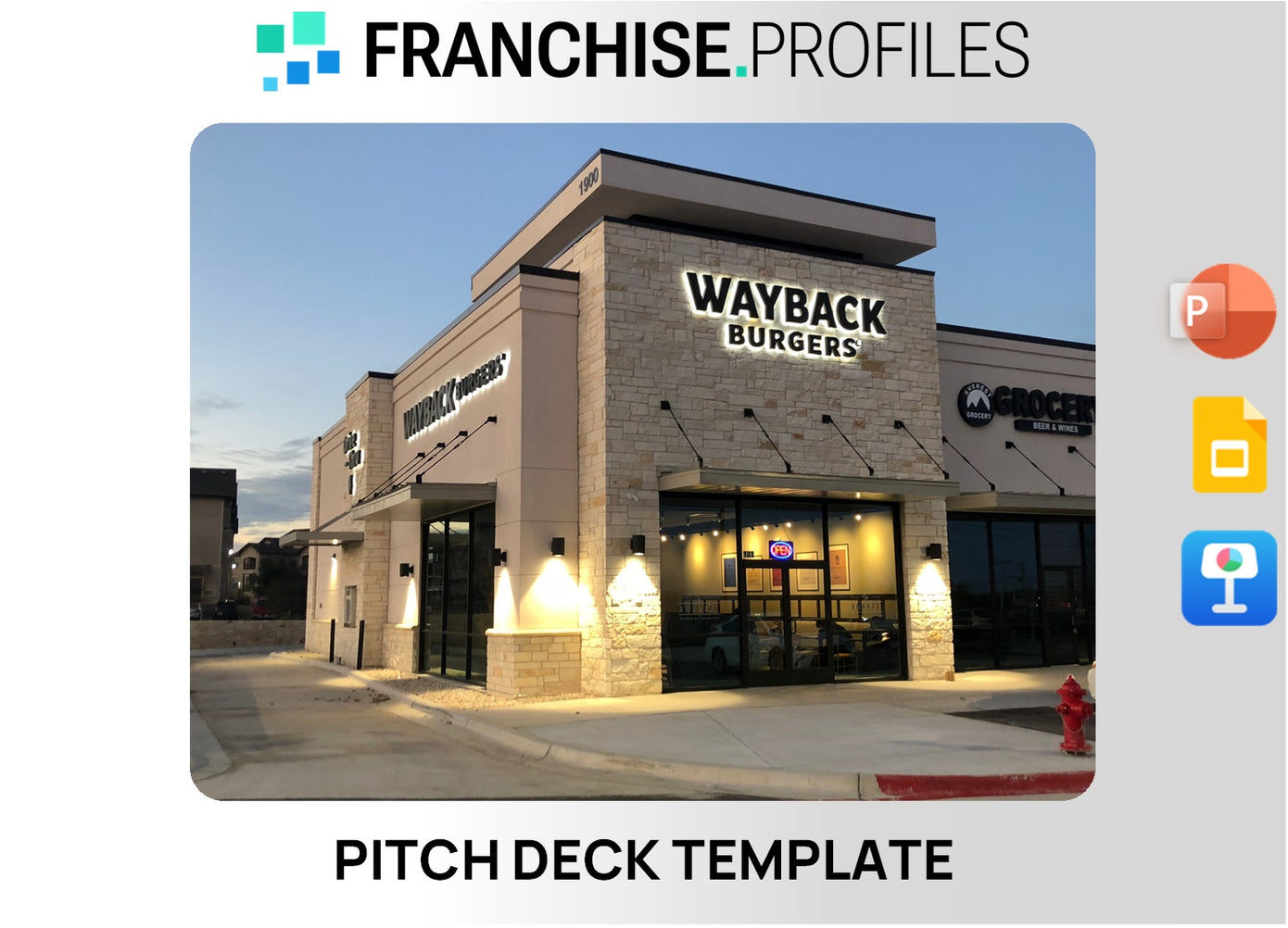 Wayback Burgers Franchise Pitch Deck Template