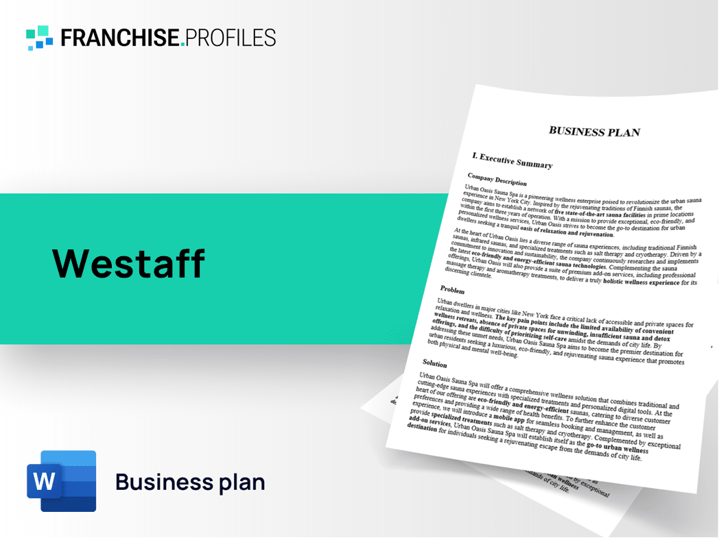 Westaff Franchise Business Plan Template