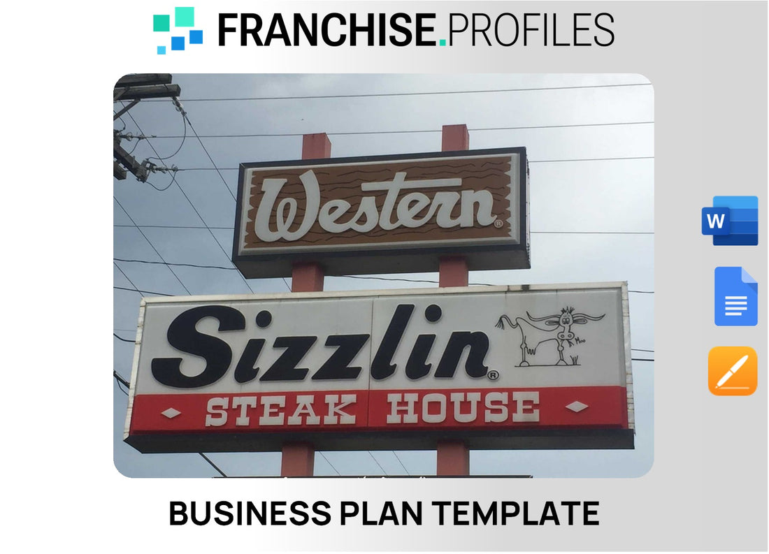 Western Sizzlin Steak & More Franchise Business Plan Template