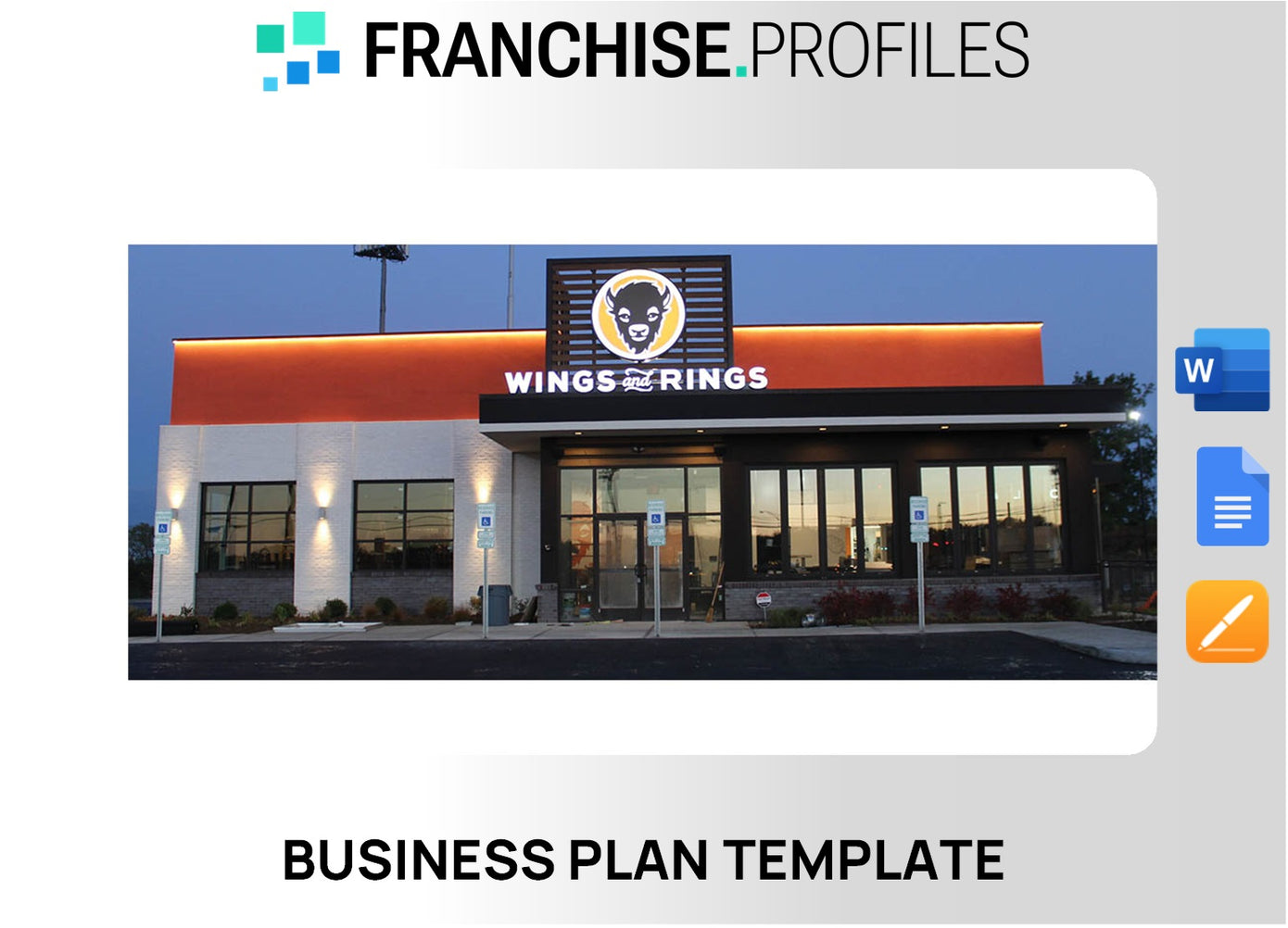Wings and Rings Franchise Business Plan Template
