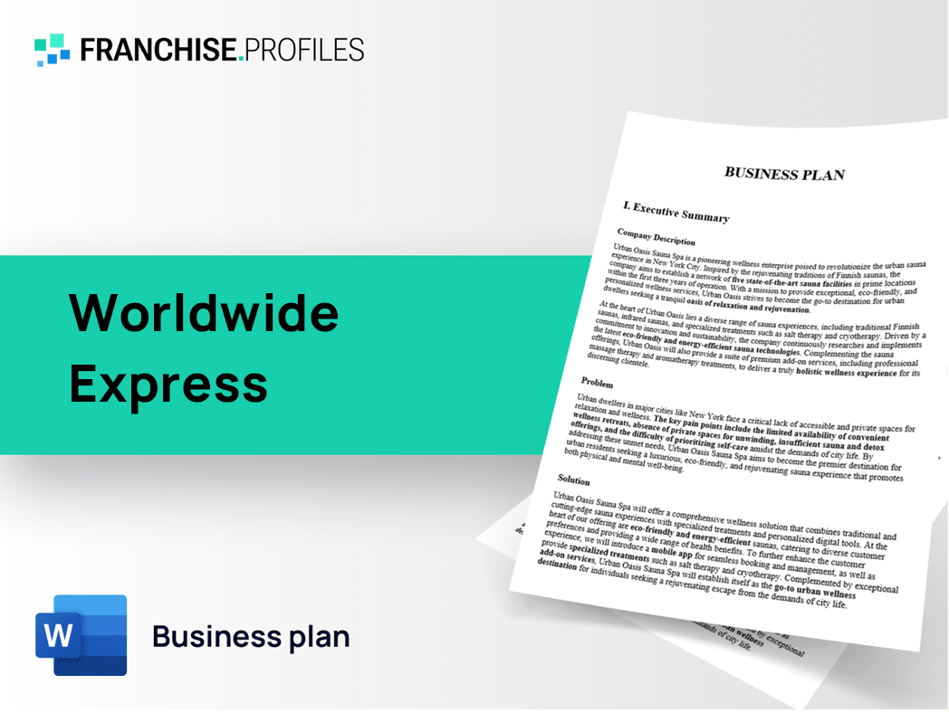 Worldwide Express Franchise Business Plan Template