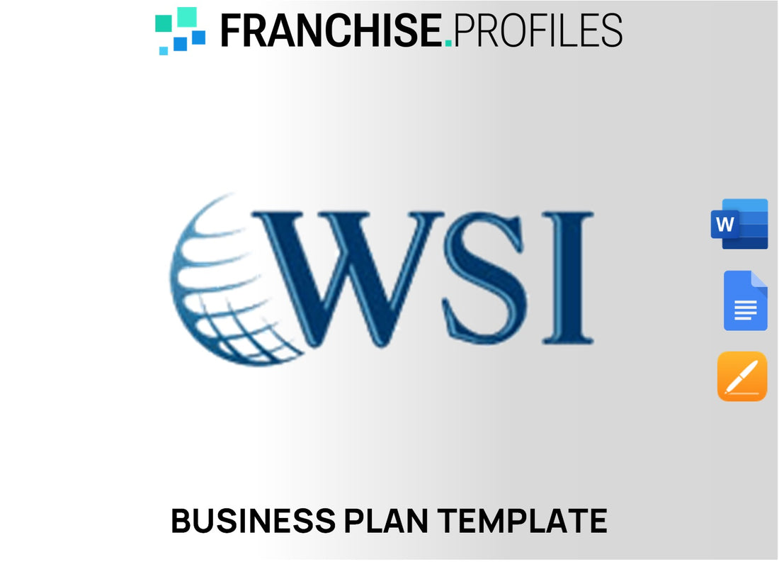 WSI Franchise Business Plan Template
