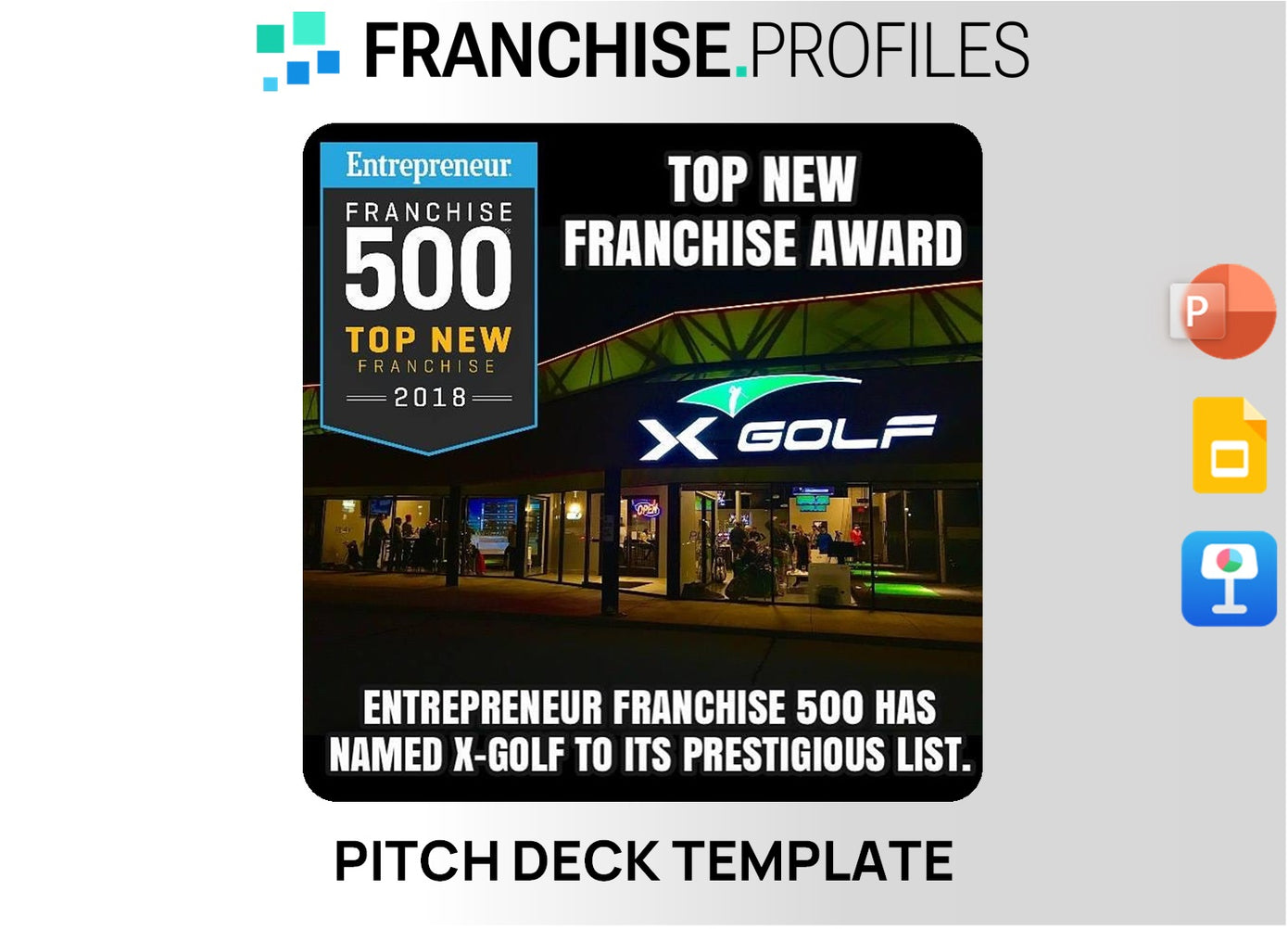 X-Golf Franchise Pitch Deck Template
