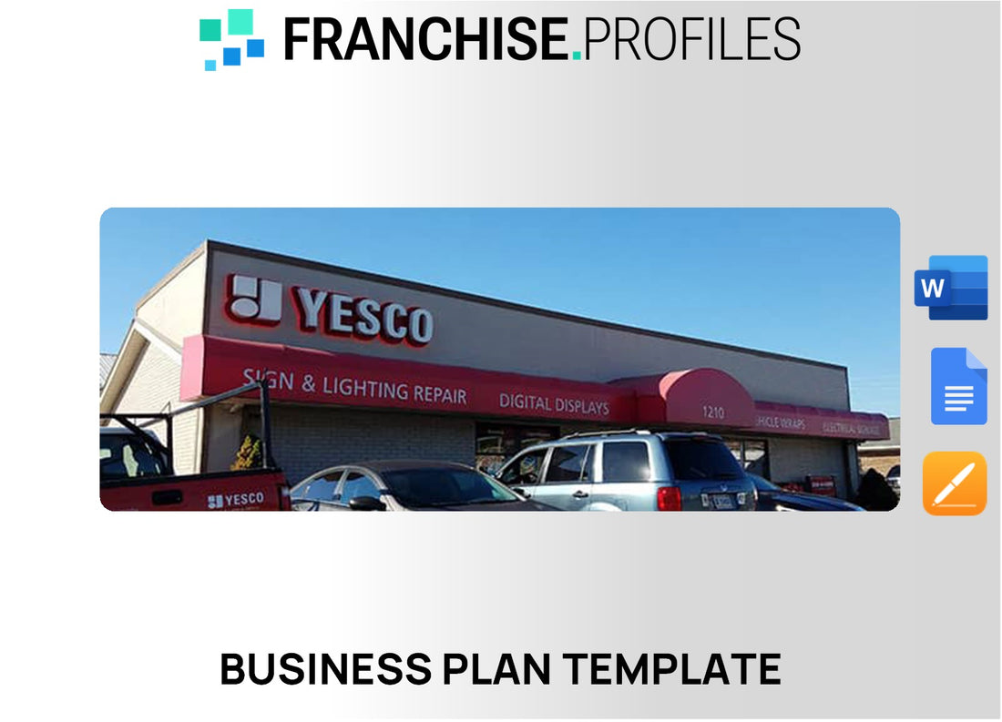 YESCO Franchise Business Plan Template