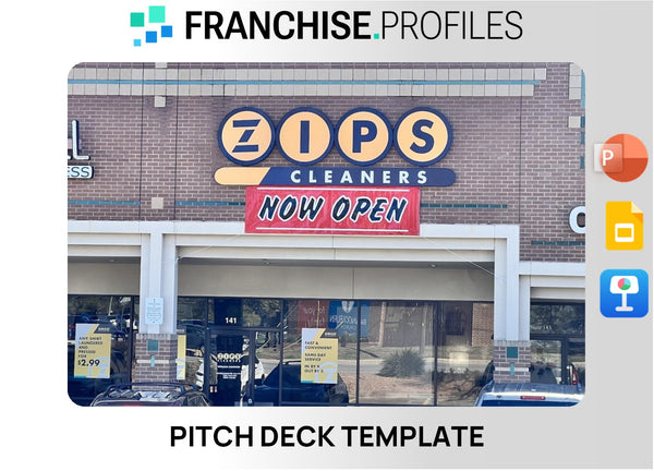 ZIPS Dry Cleaners Franchise Pitch Deck Template